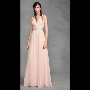 NWT Vera Wang size 8 halter dress with tulle bow